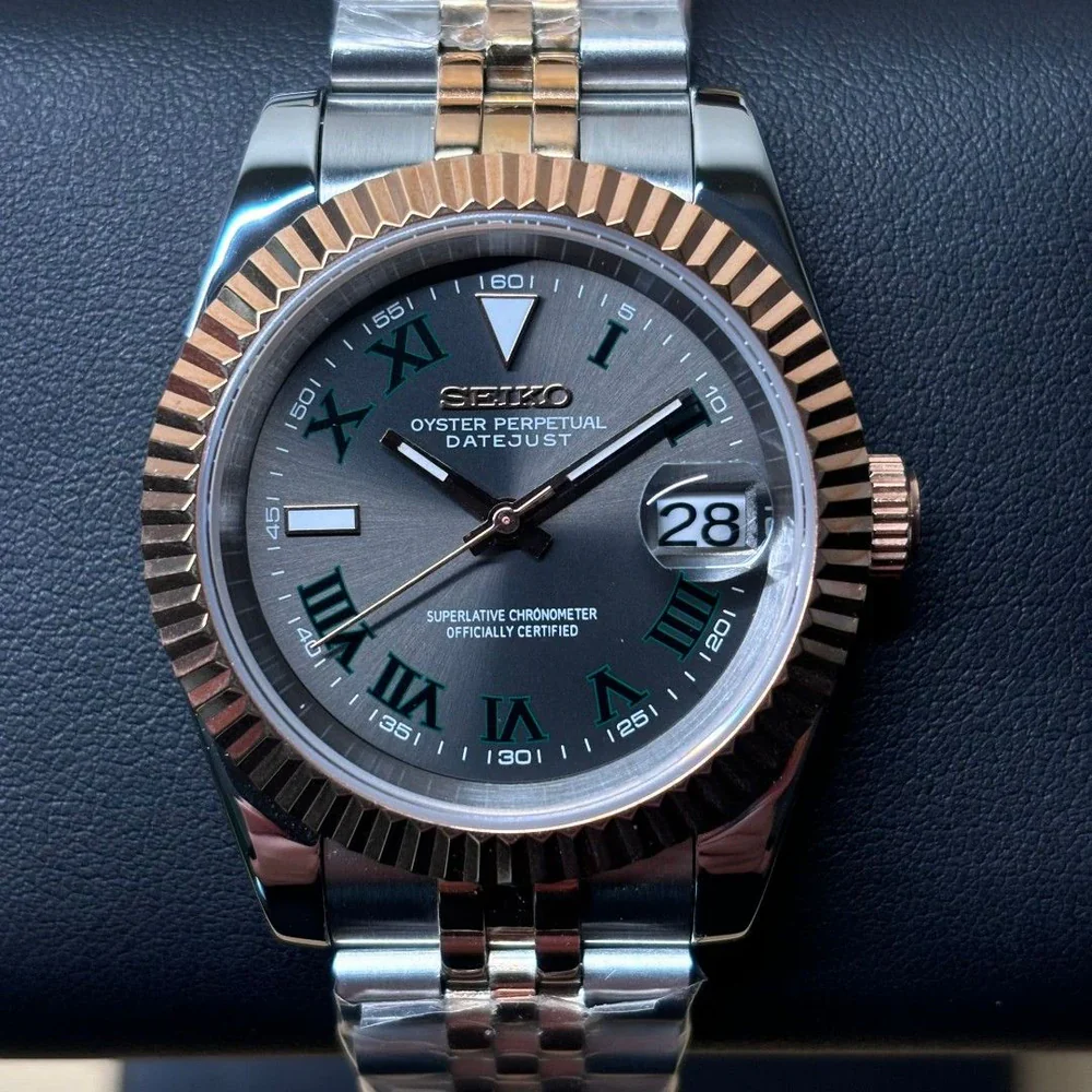 SEIKO MOD DATEJUST | WIMBLEDON TWO TONE - Image 2