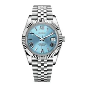 SEIKO MOD DATEJUST | ROMAN NUMERALS BLUE