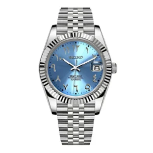 SEIKO MOD DATEJUST | ARABIC BLUE