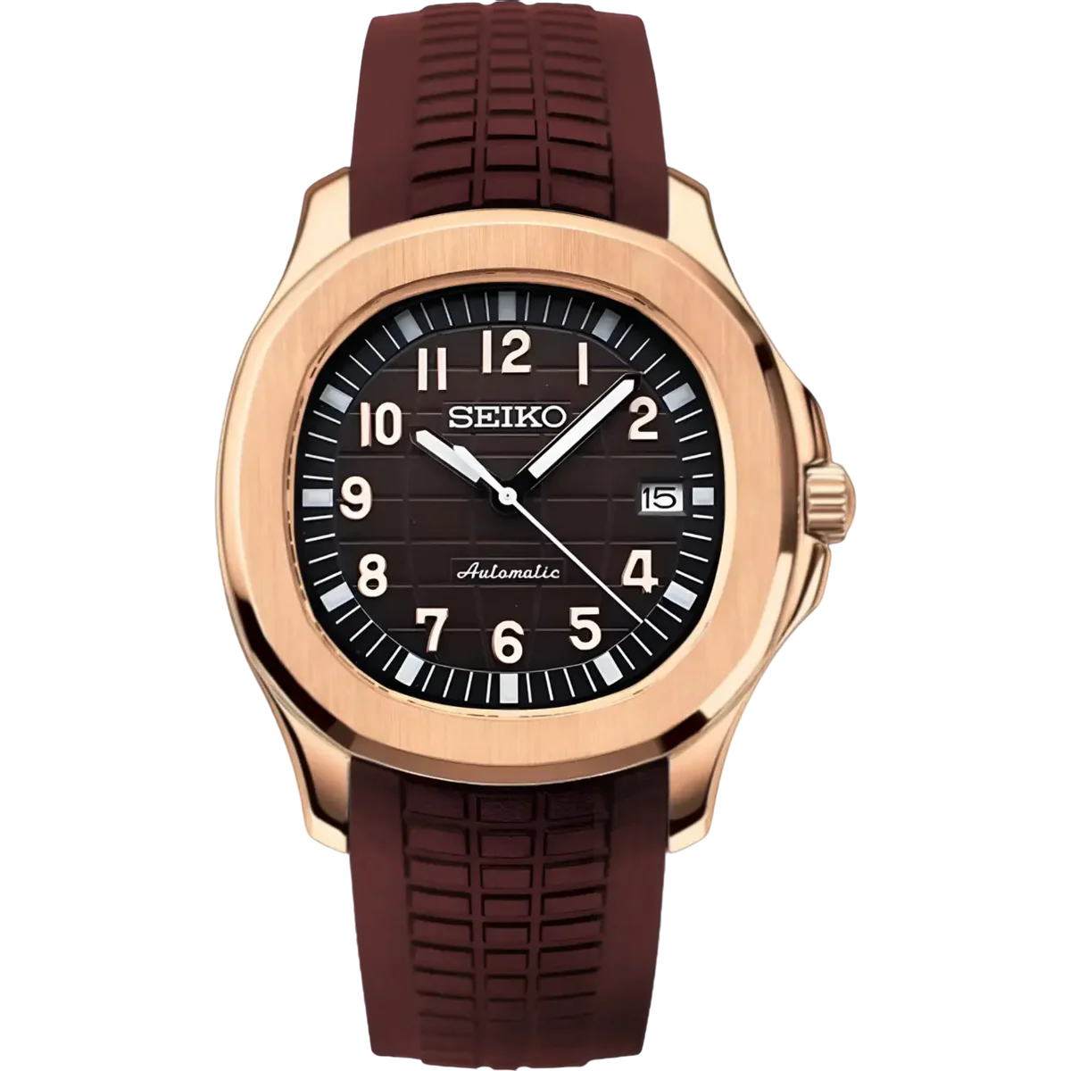 SEIKO MOD AQUANAUT | BROWN ROSE GOLD