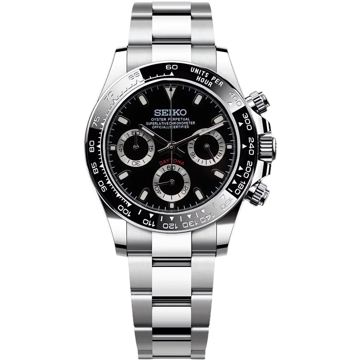 SEIKO MOD DAYTONA | VK63 BLACK