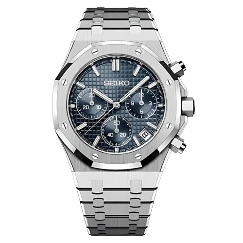 SEIKO MOD ROYAL OAK | CHRONOS BLUE