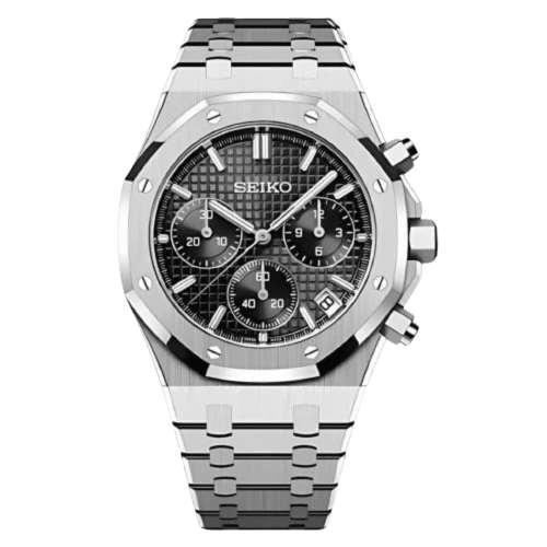 SEIKO MOD ROYAL OAK | CHRONOS BLACK