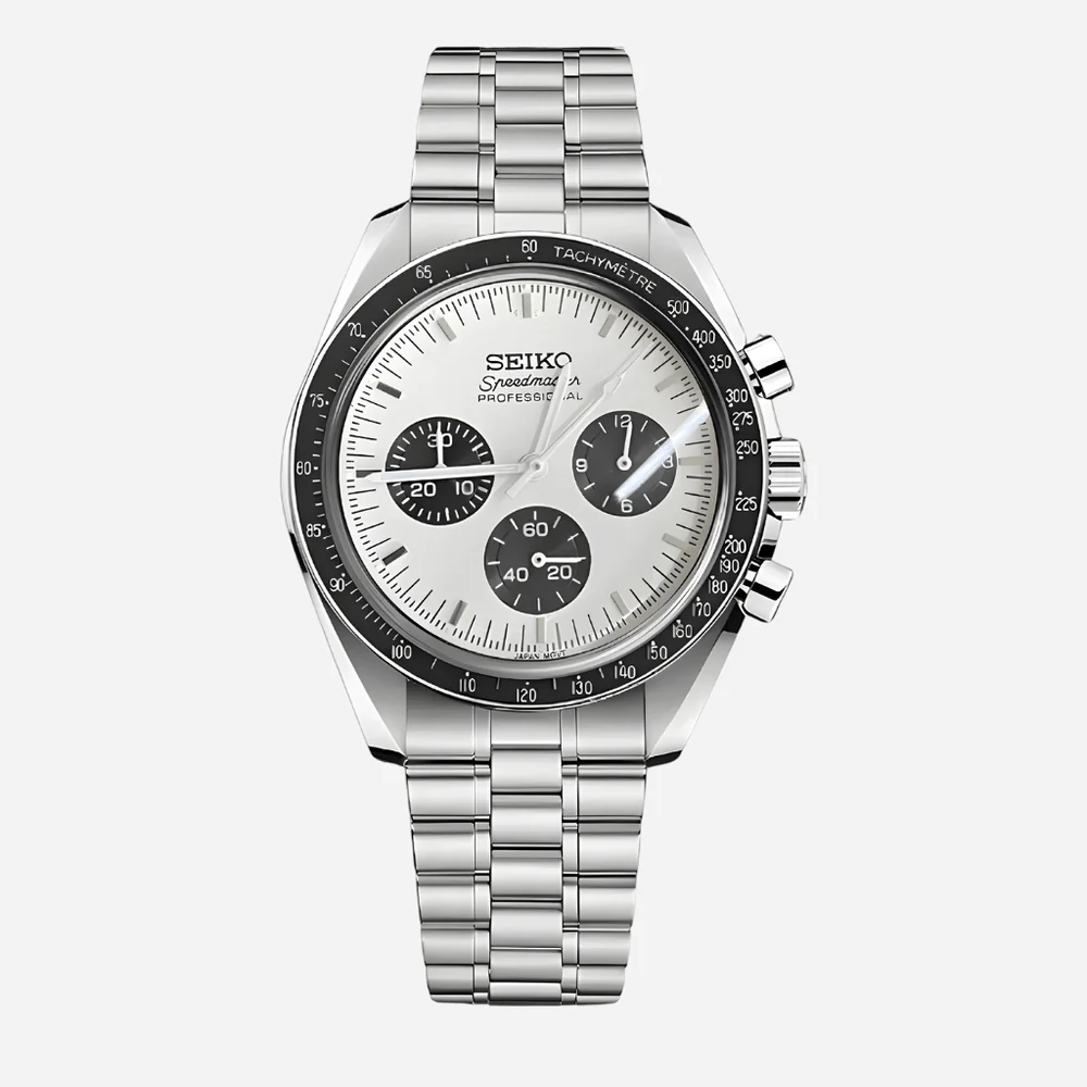 SEIKO MOD SPEEDMASTER | MOONWATCH BLACK WHITE