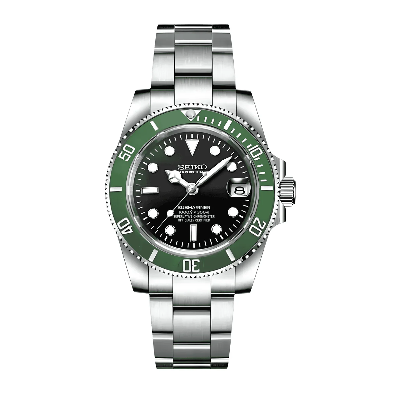 SEIKO MOD SUBMARINER | STARBUCKS BLACK GREEN